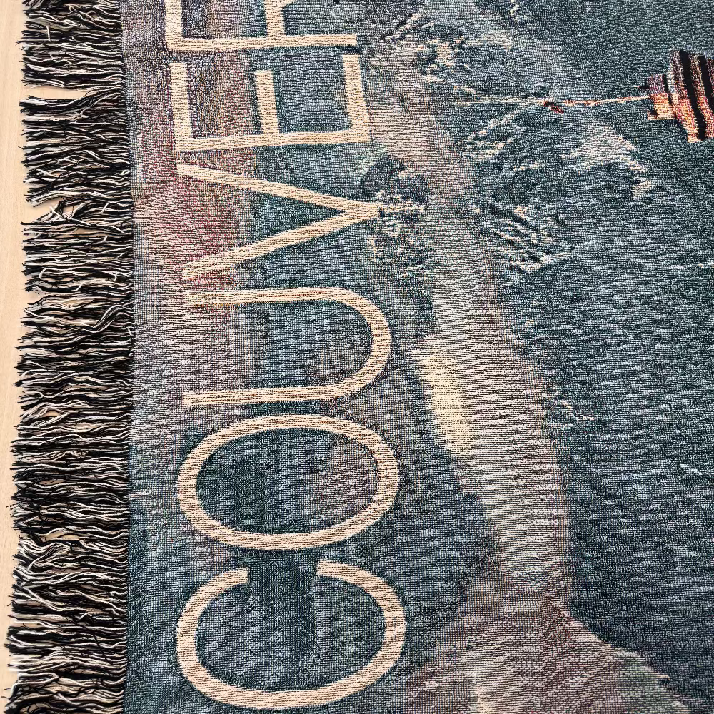 Vancouver West Broadway Woven Blanket