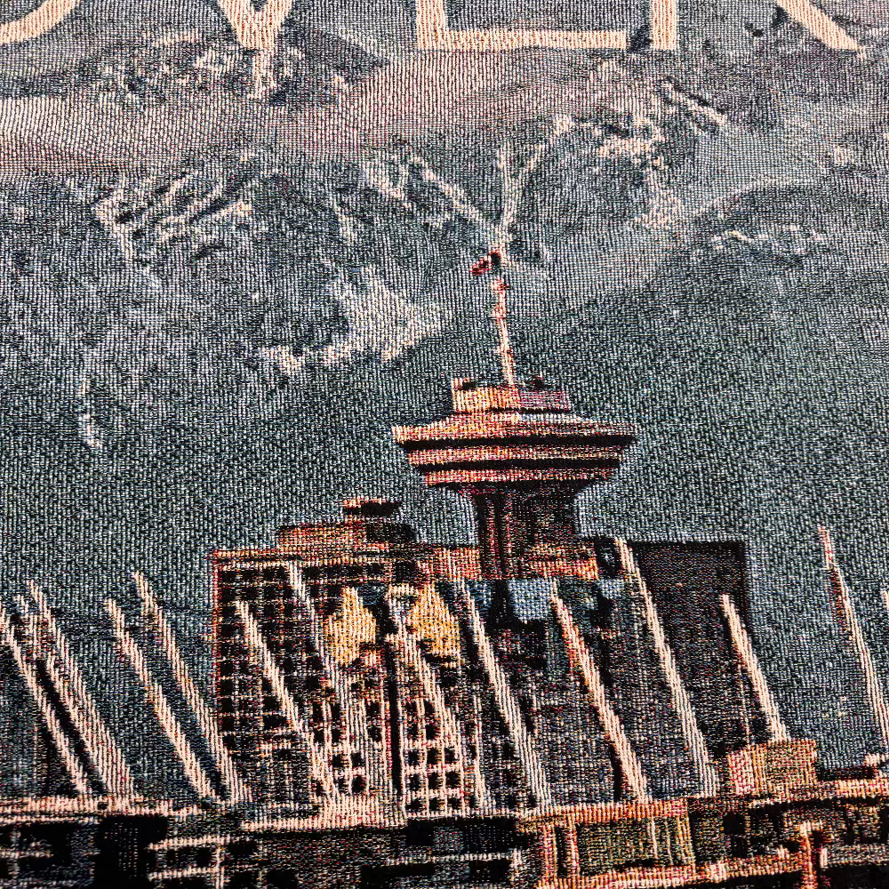 Vancouver West Broadway Woven Blanket