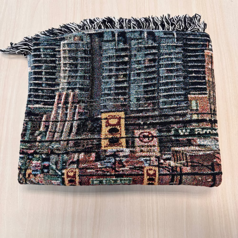 Vancouver West Broadway Woven Blanket