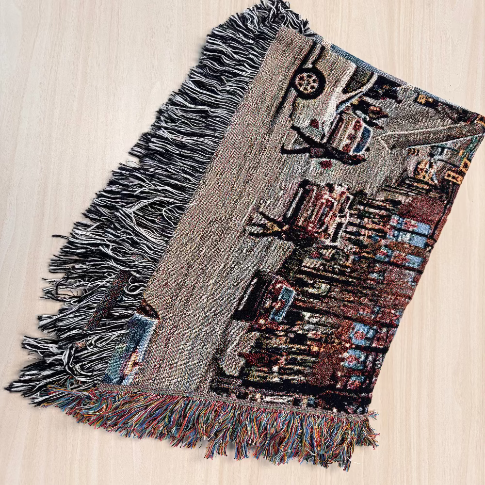 Vancouver West Broadway Woven Blanket